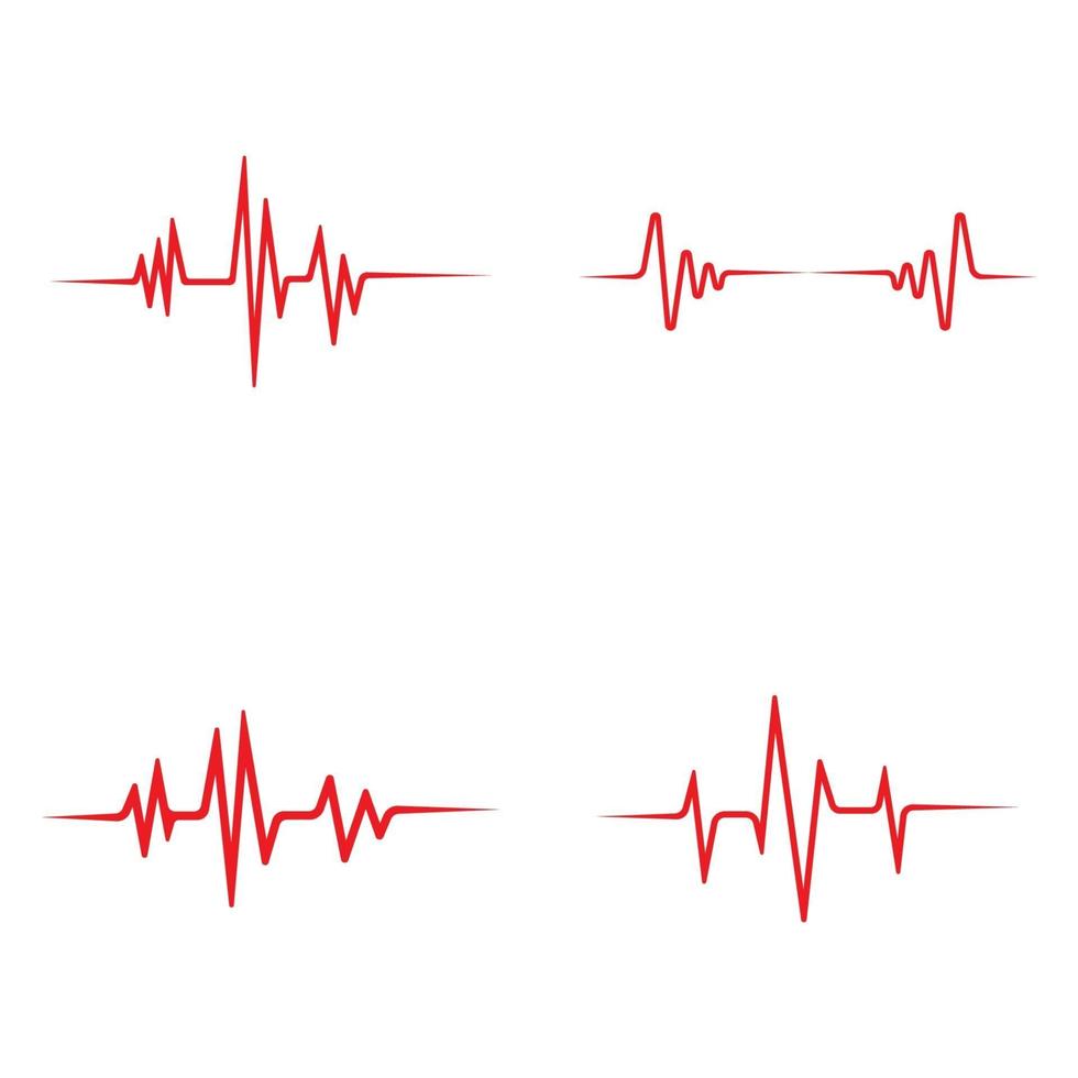 art conception santé médicaux battement de coeur vecteur