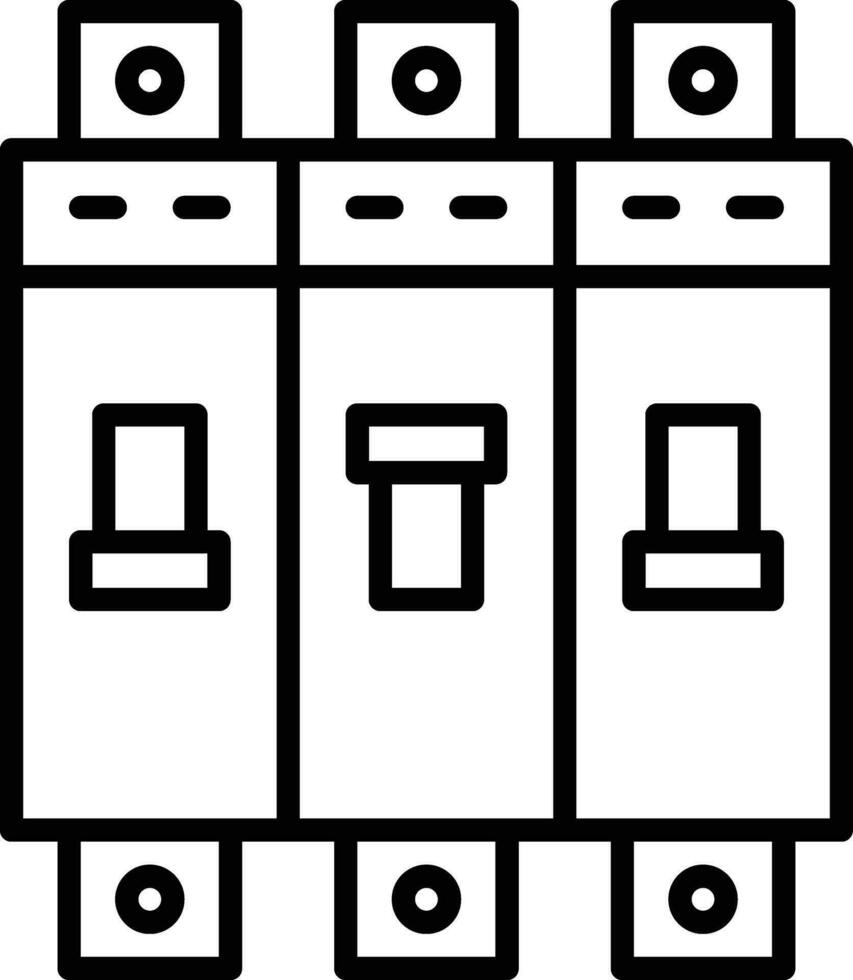 circuit briseur vecteur icône