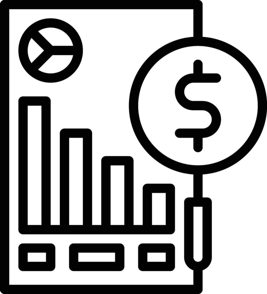 icône de vecteur d'analyse de données