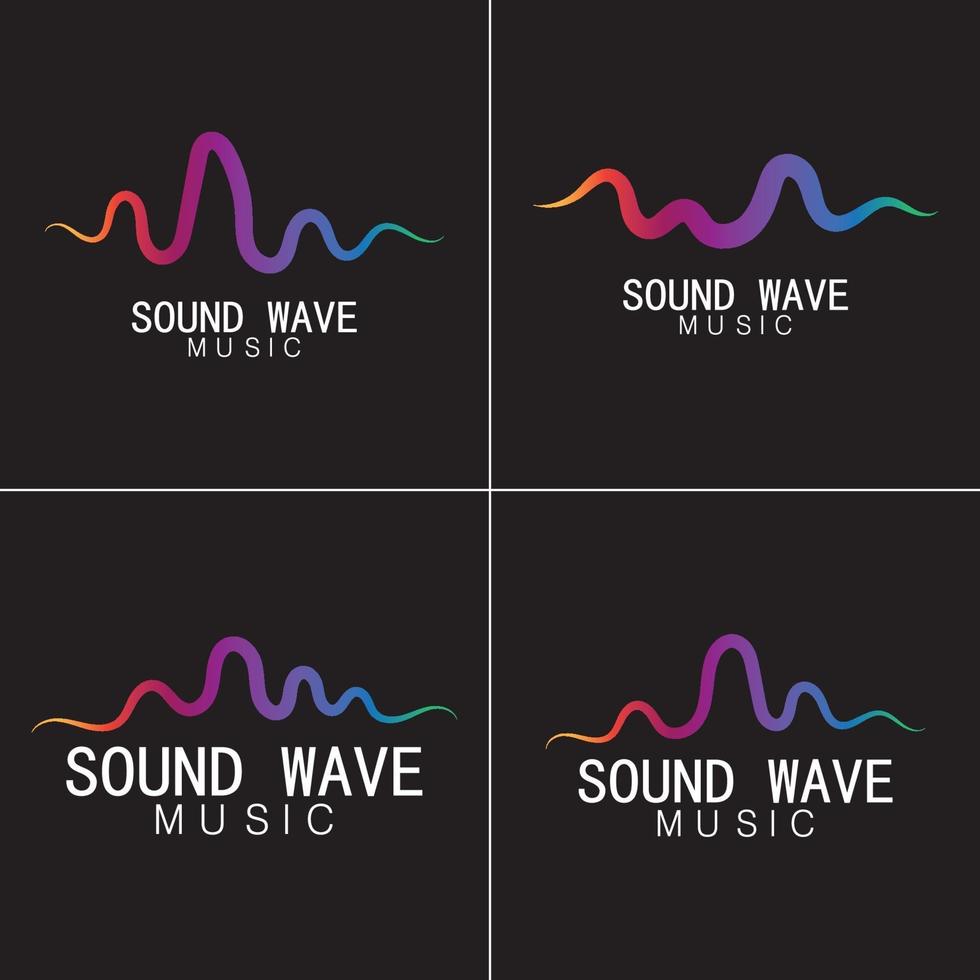 illustration vectorielle des ondes sonores vecteur