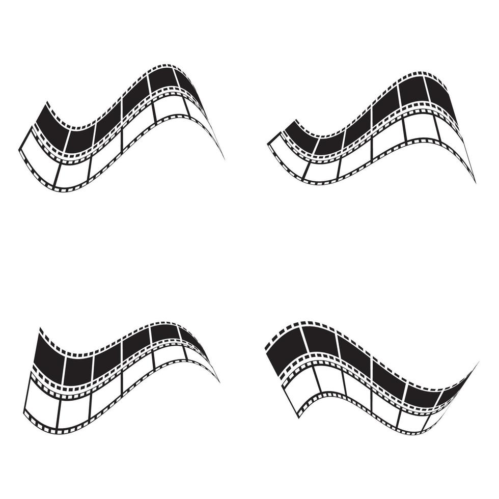 modèle de conception de film abstrait icône illustration vectorielle vecteur