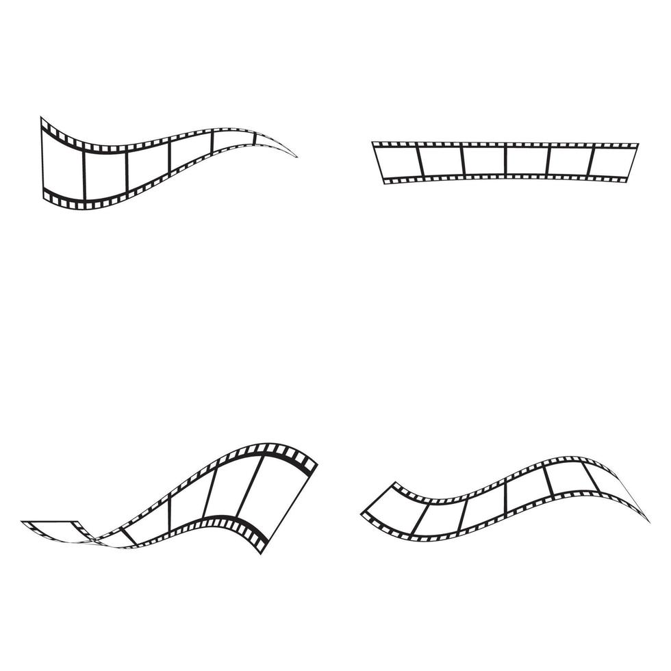 modèle de conception de film abstrait icône illustration vectorielle vecteur