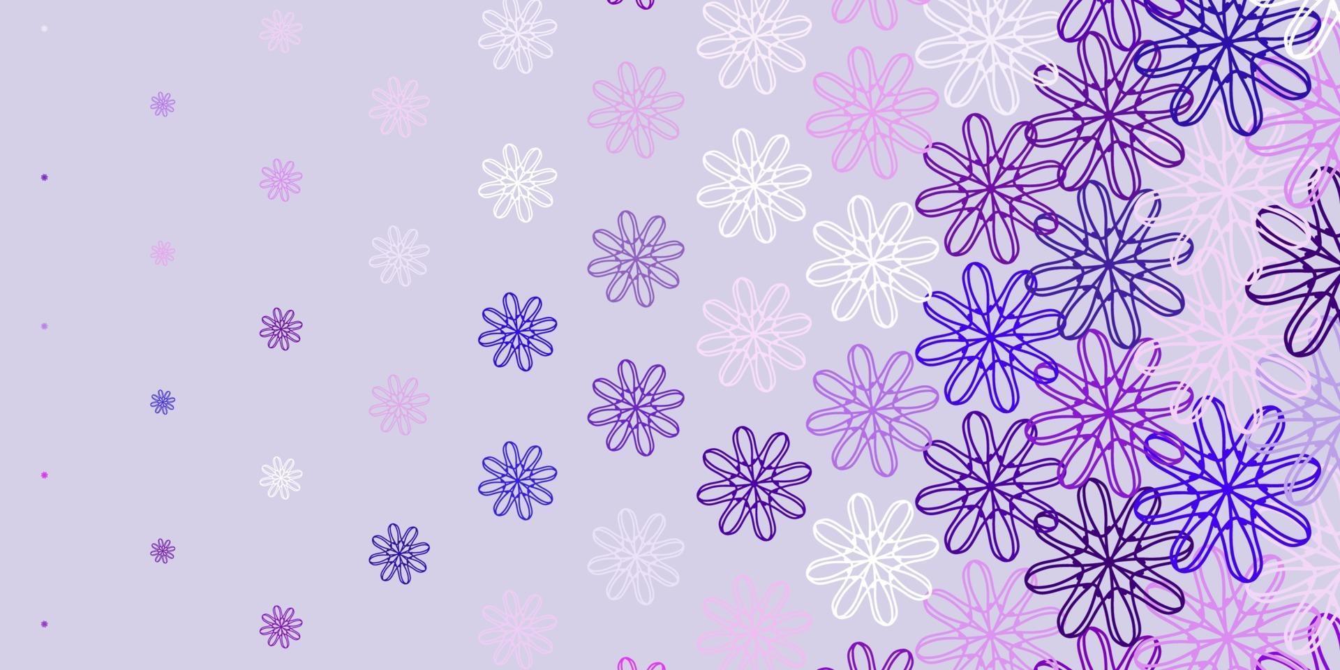 oeuvre naturelle de vecteur violet clair avec des fleurs.