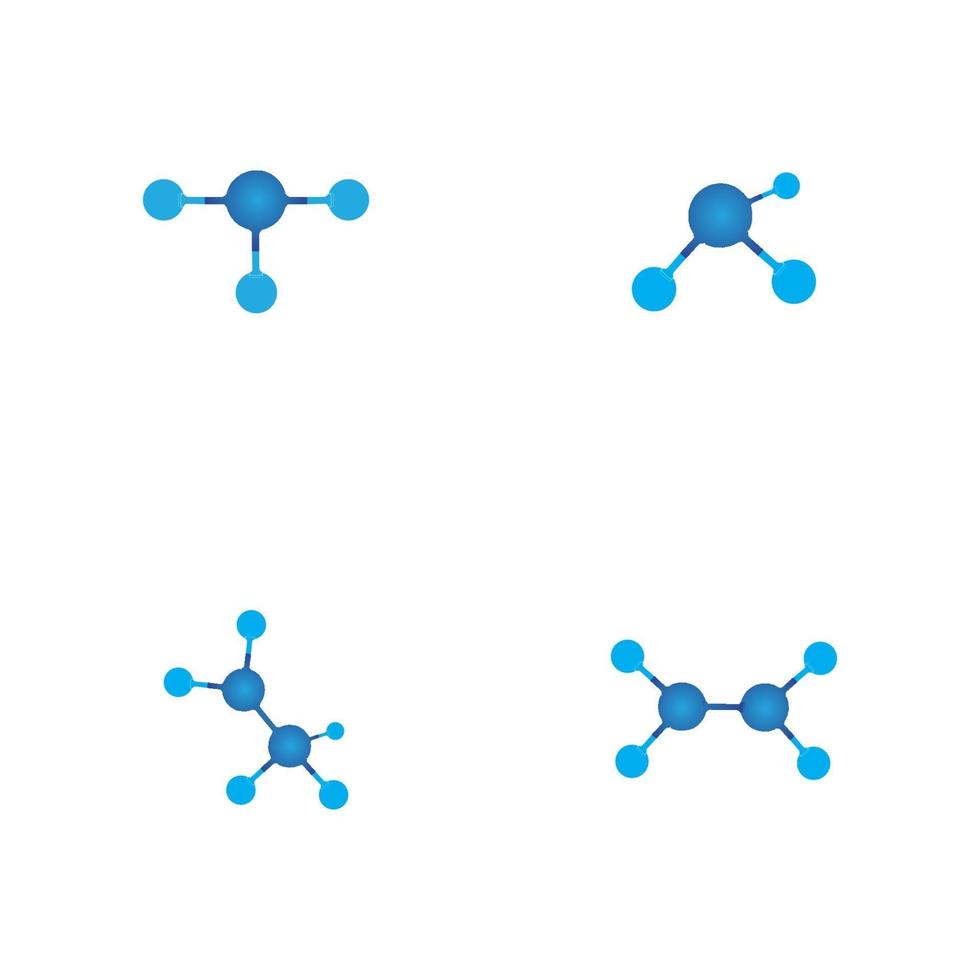 conception d'illustration vectorielle de molécule vecteur