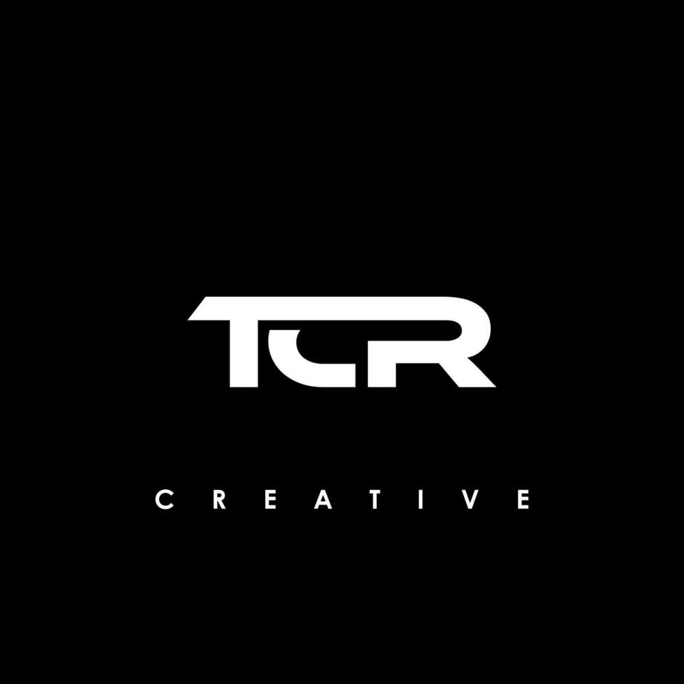 tcr lettre initiale logo conception modèle vecteur illustration