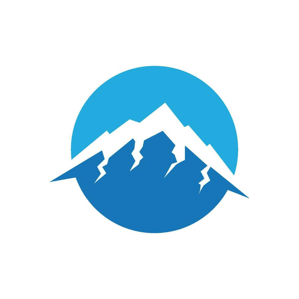 logo d & # 39; icône de montagne vecteur