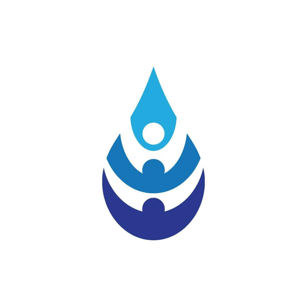 modèle de logo de goutte d'eau vecteur