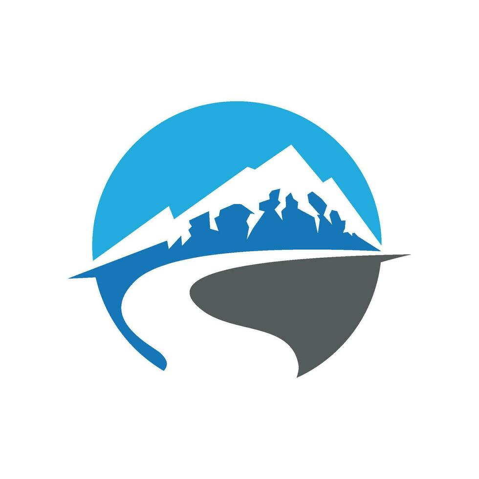 logo d & # 39; icône de montagne vecteur