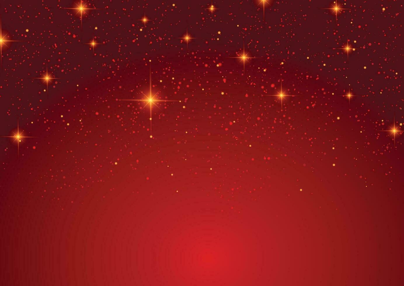 Noël Contexte avec étoiles et rouge Contexte vecteur