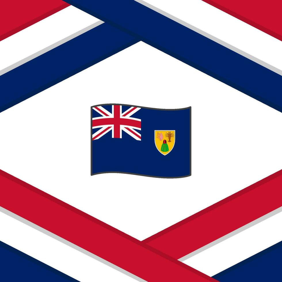 les turcs et caicos îles drapeau abstrait Contexte conception modèle. les turcs et caicos îles indépendance journée bannière social médias poste. modèle vecteur