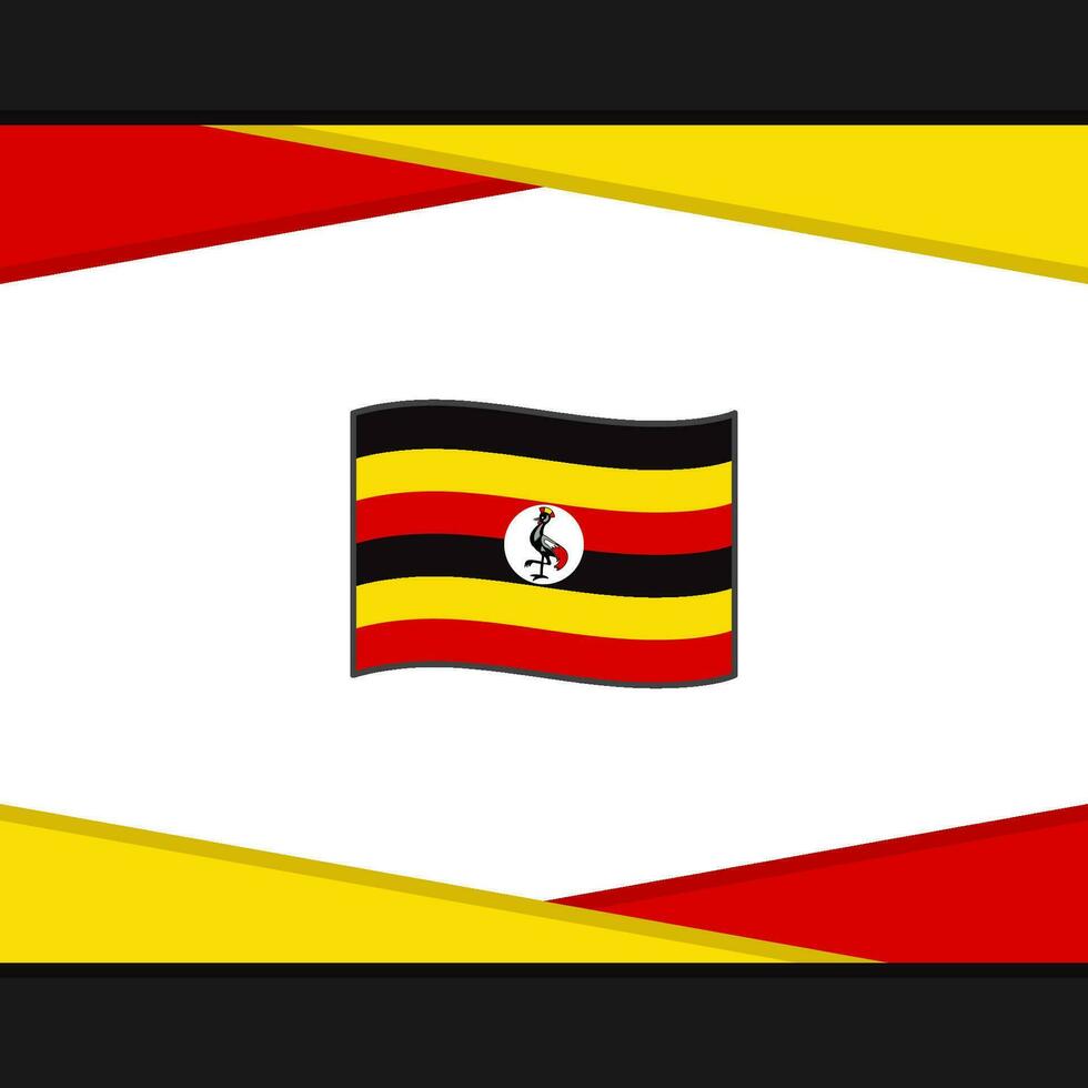 Ouganda drapeau abstrait Contexte conception modèle. Ouganda indépendance journée bannière social médias poste. Ouganda vecteur