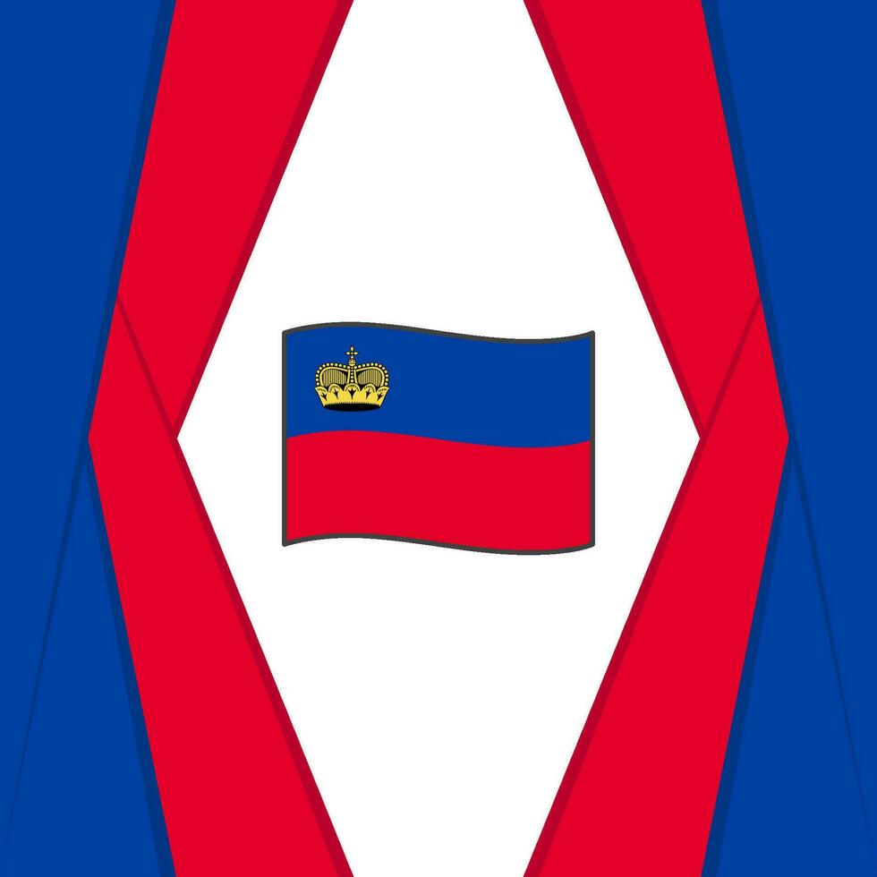 Liechtenstein drapeau abstrait Contexte conception modèle. Liechtenstein indépendance journée bannière social médias poste. Liechtenstein Contexte vecteur