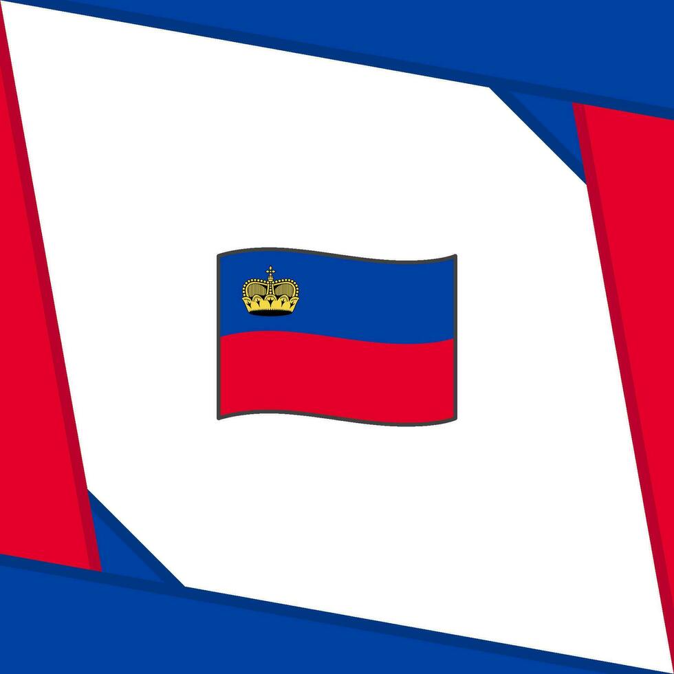Liechtenstein drapeau abstrait Contexte conception modèle. Liechtenstein indépendance journée bannière social médias poste. Liechtenstein indépendance journée vecteur