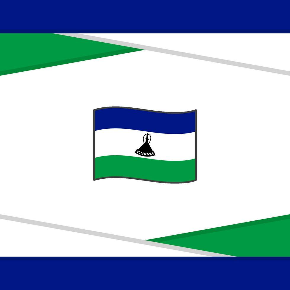 Lesotho drapeau abstrait Contexte conception modèle. Lesotho indépendance journée bannière social médias poste. Lesotho vecteur