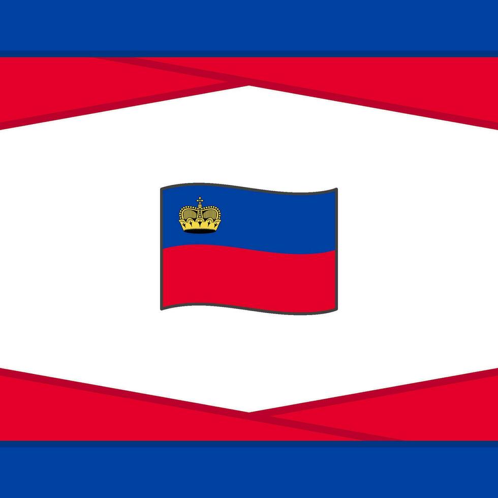 Liechtenstein drapeau abstrait Contexte conception modèle. Liechtenstein indépendance journée bannière social médias poste. Liechtenstein vecteur