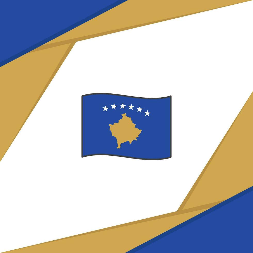 kosovo drapeau abstrait Contexte conception modèle. kosovo indépendance journée bannière social médias poste. kosovo vecteur