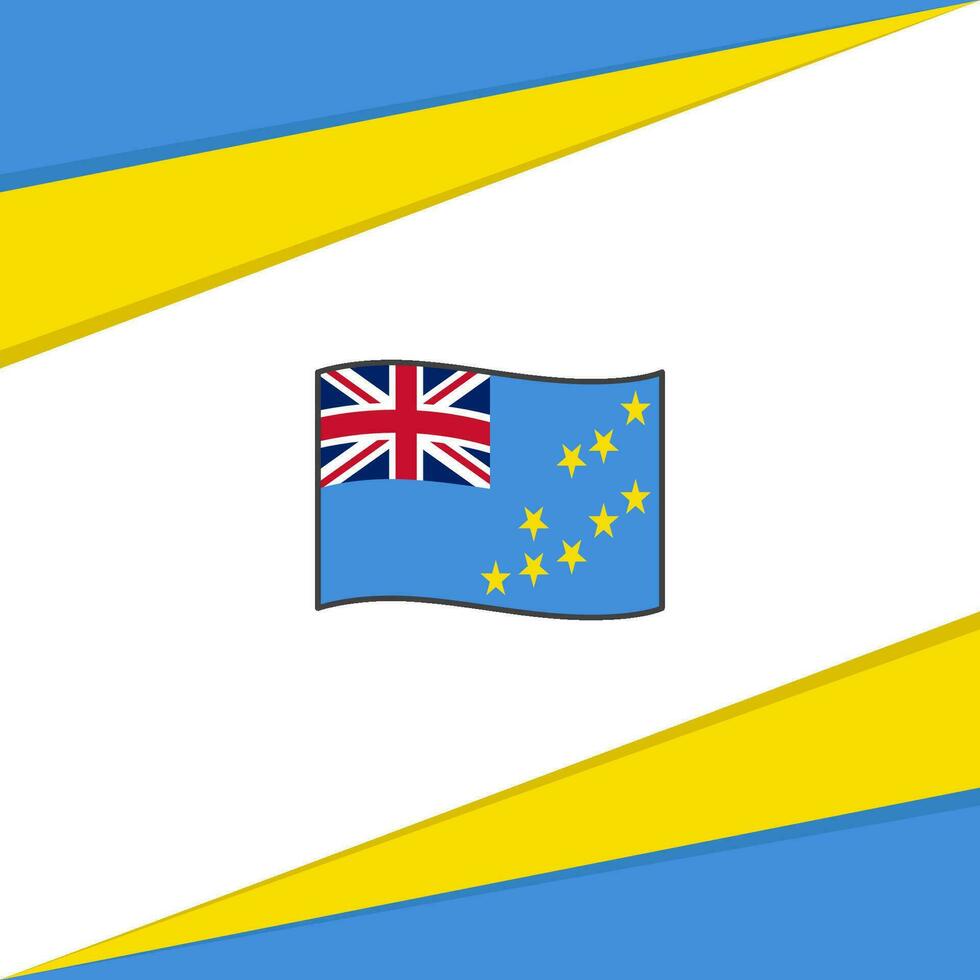 Tuvalu drapeau abstrait Contexte conception modèle. Tuvalu indépendance journée bannière social médias poste. Tuvalu conception vecteur