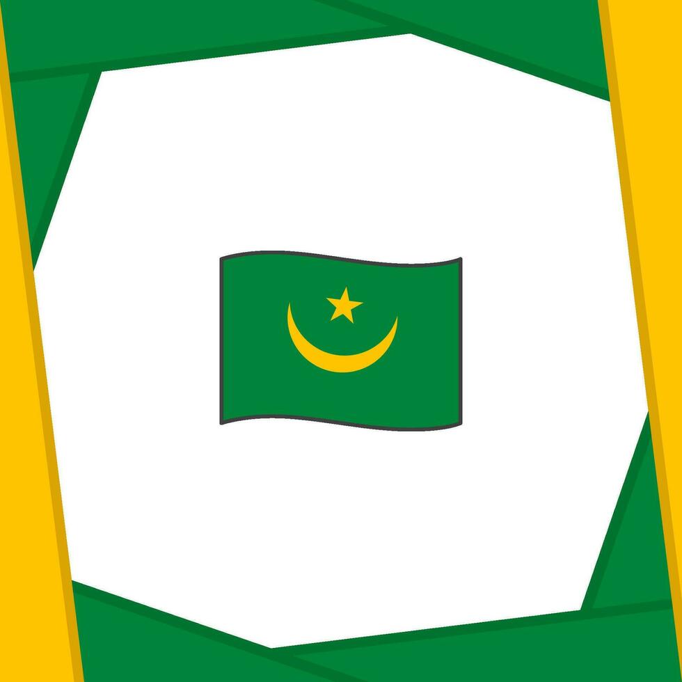 Mauritanie drapeau abstrait Contexte conception modèle. Mauritanie indépendance journée bannière social médias poste. bannière vecteur