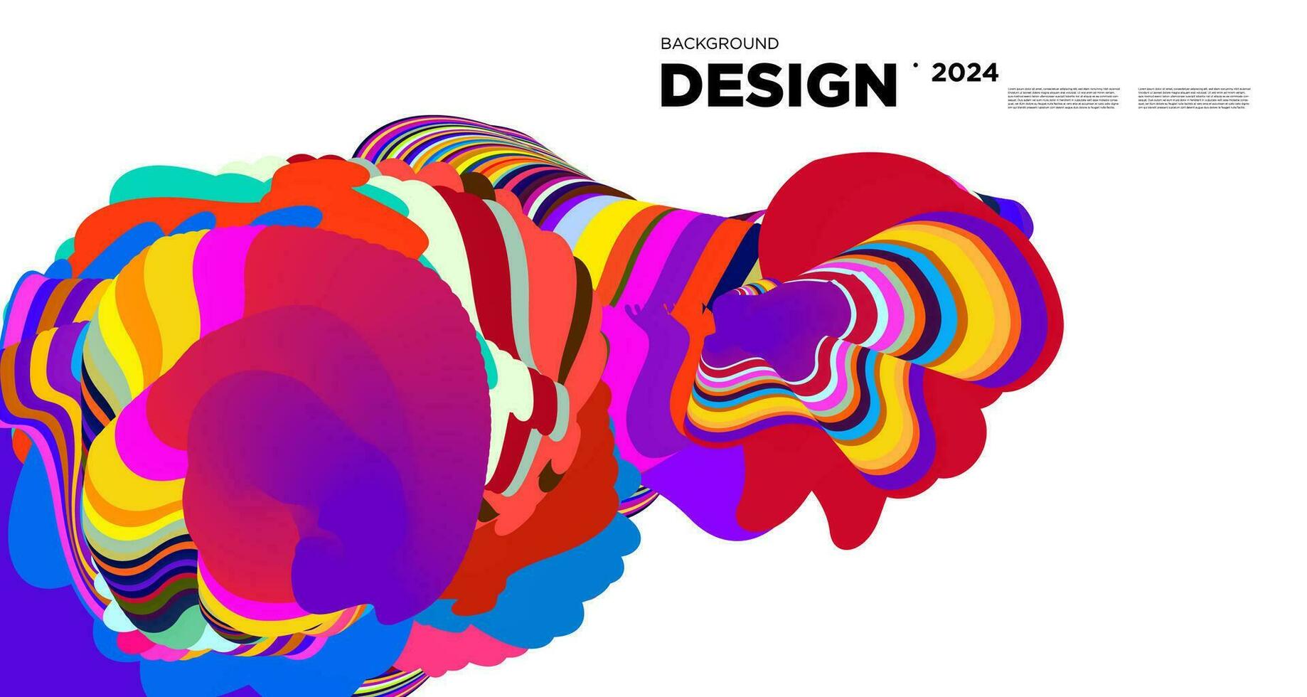 vecteur coloré abstrait psychédélique liquide et motif de fond fluide