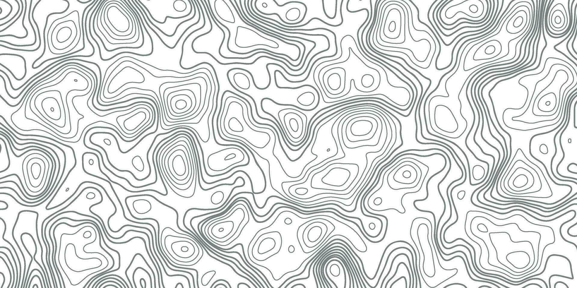 topographique carte. topographique Contexte. topographie carte doubler. noir et blanc modèle de lignes et courbes vecteur