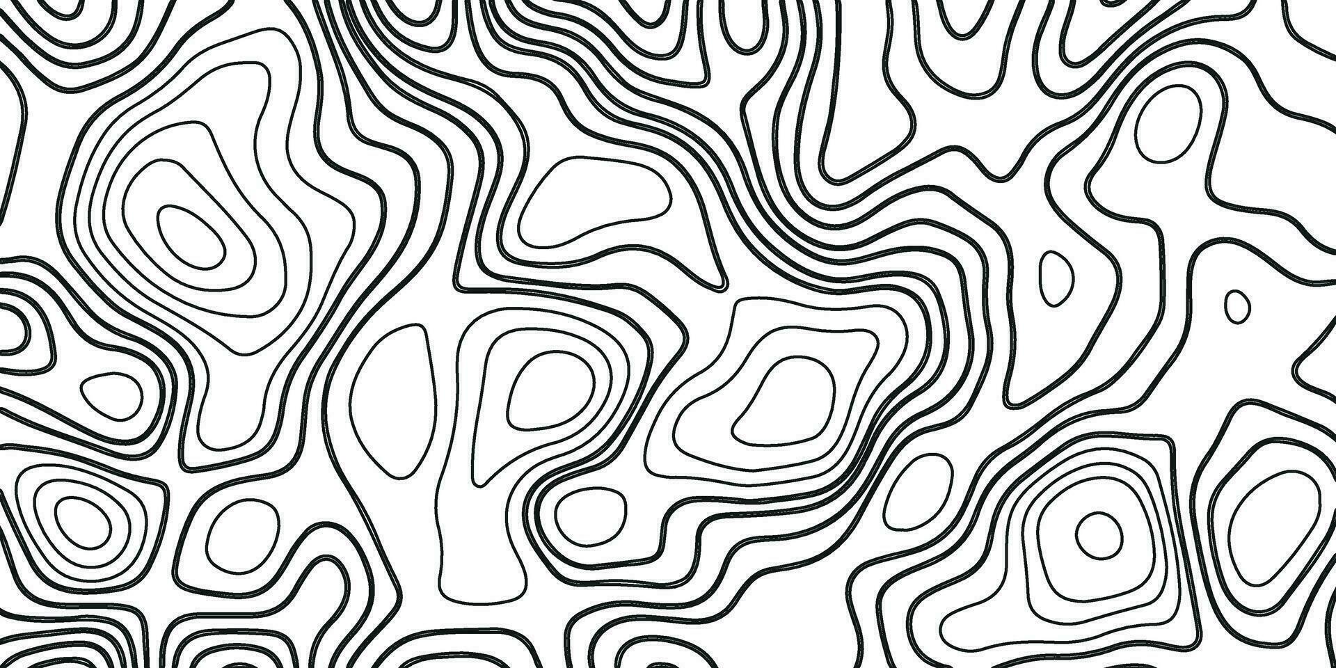 topographique noir ligne Contexte. abstrait modèle avec lignes vecteur