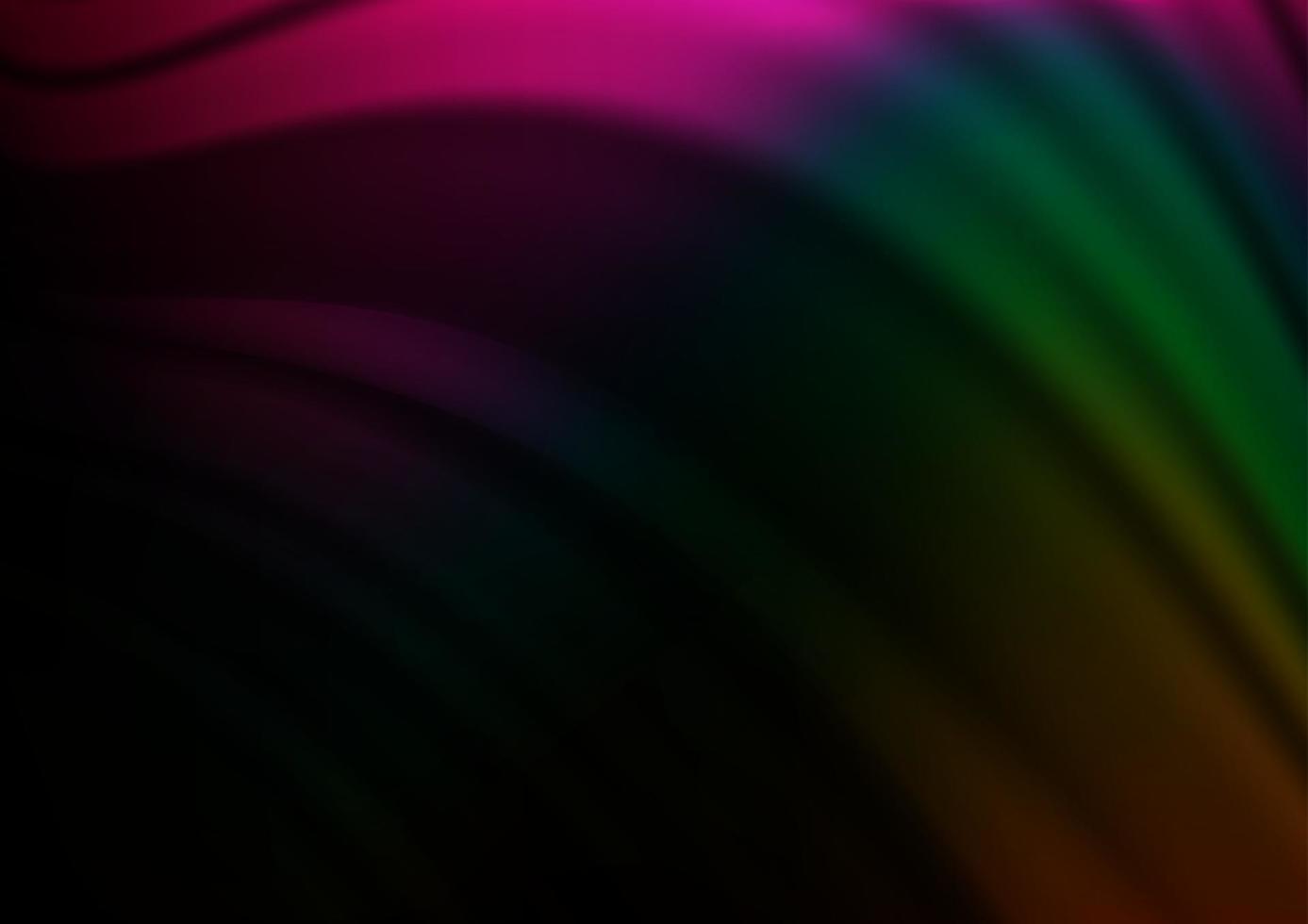multicolore foncé, motif bokeh brillant vecteur arc-en-ciel.