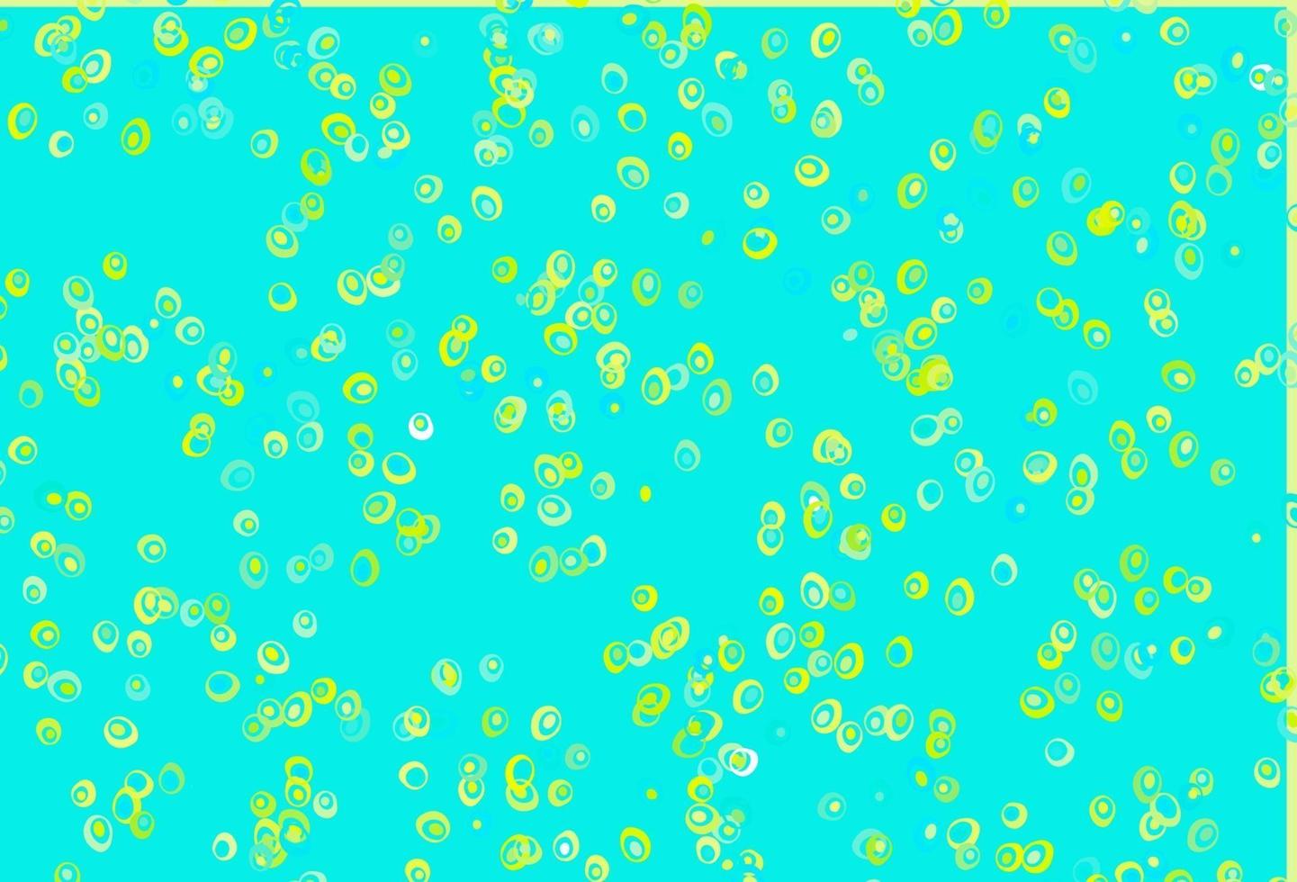 couverture vectorielle bleu clair et jaune avec des taches. vecteur