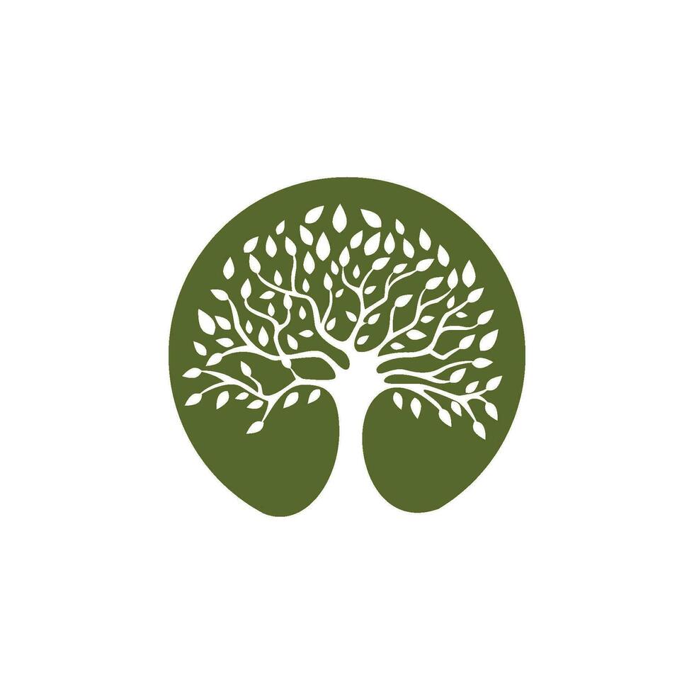 logos de l'écologie des feuilles d'arbre vert vecteur