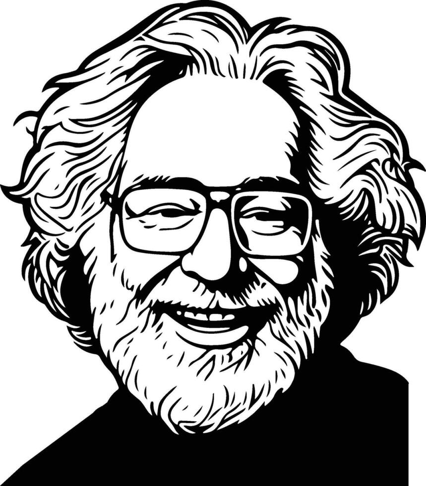 jerry garcia, le reconnaissant mort vecteur