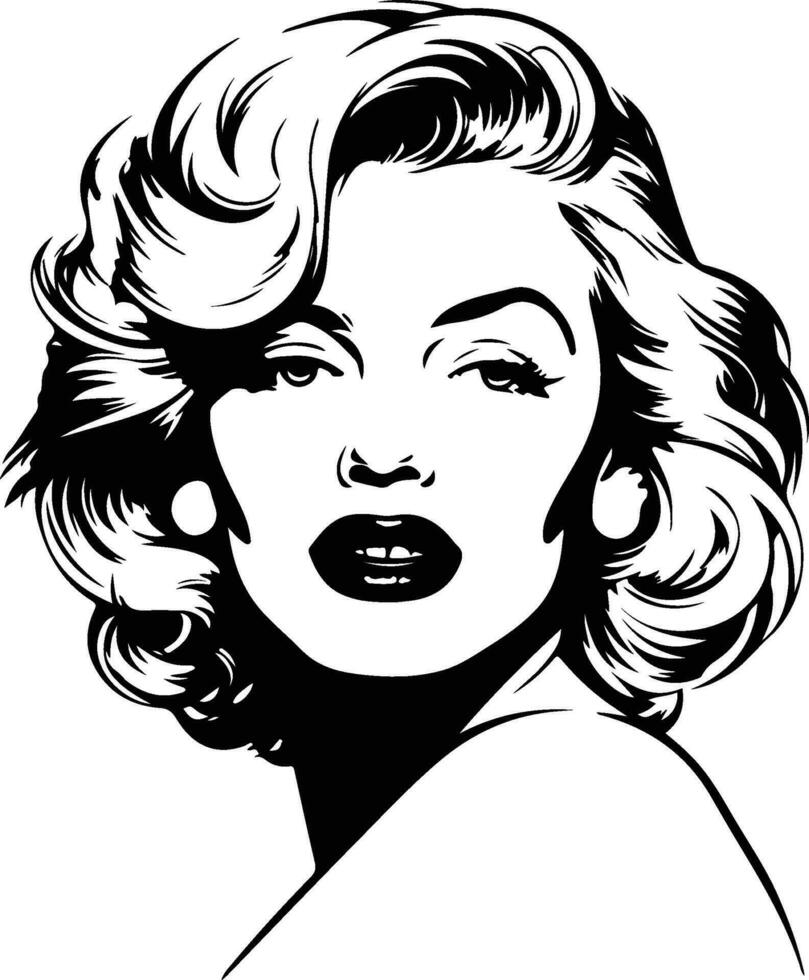 marilyn monroe illustration vecteur