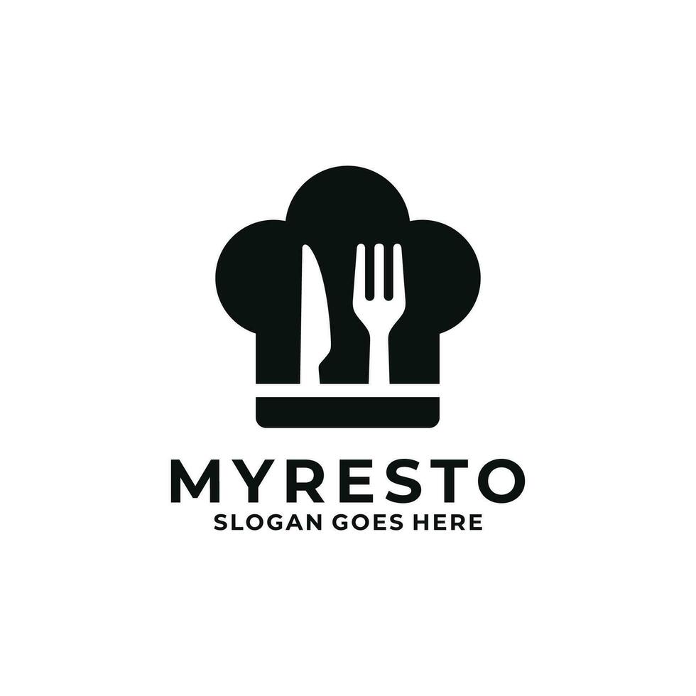 illustration vectorielle de restaurant logo design vecteur