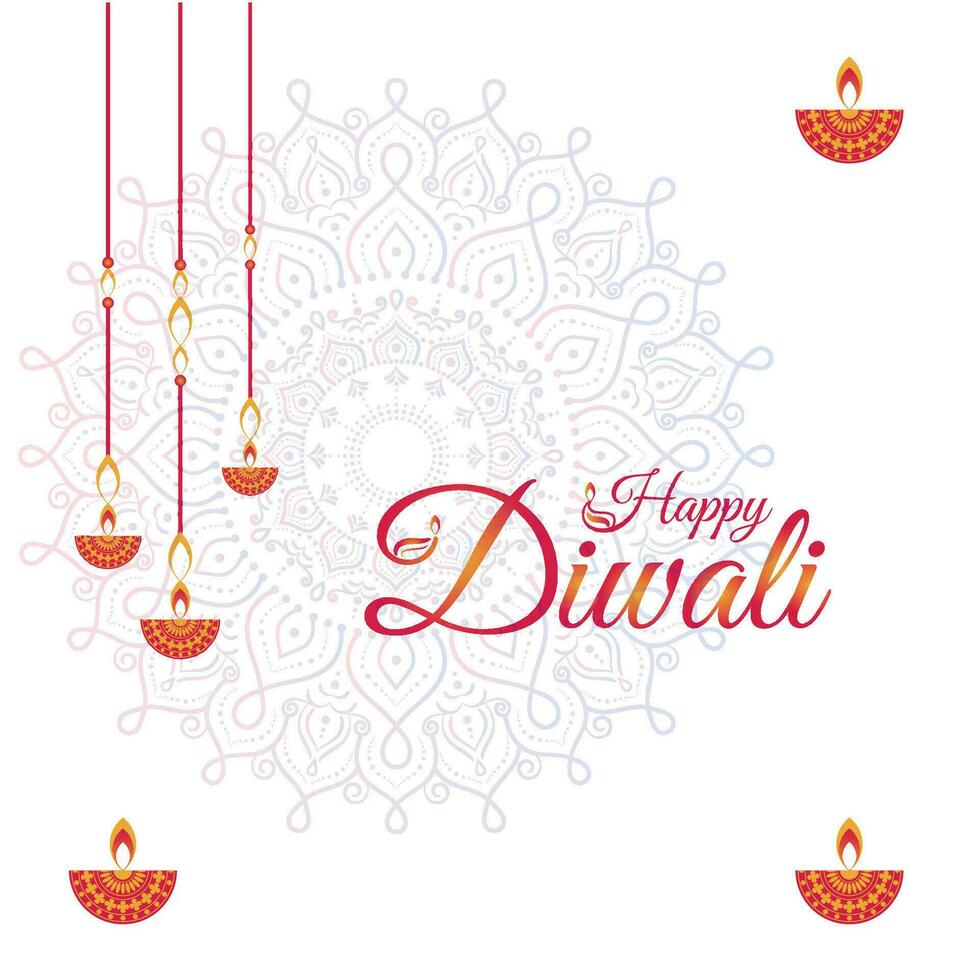 content Diwali, Festival de lumières, papier graphique de Indien rangoli, d'or lumières, coloré décoratif arrière-plan, bleu magenta Contexte vecteur