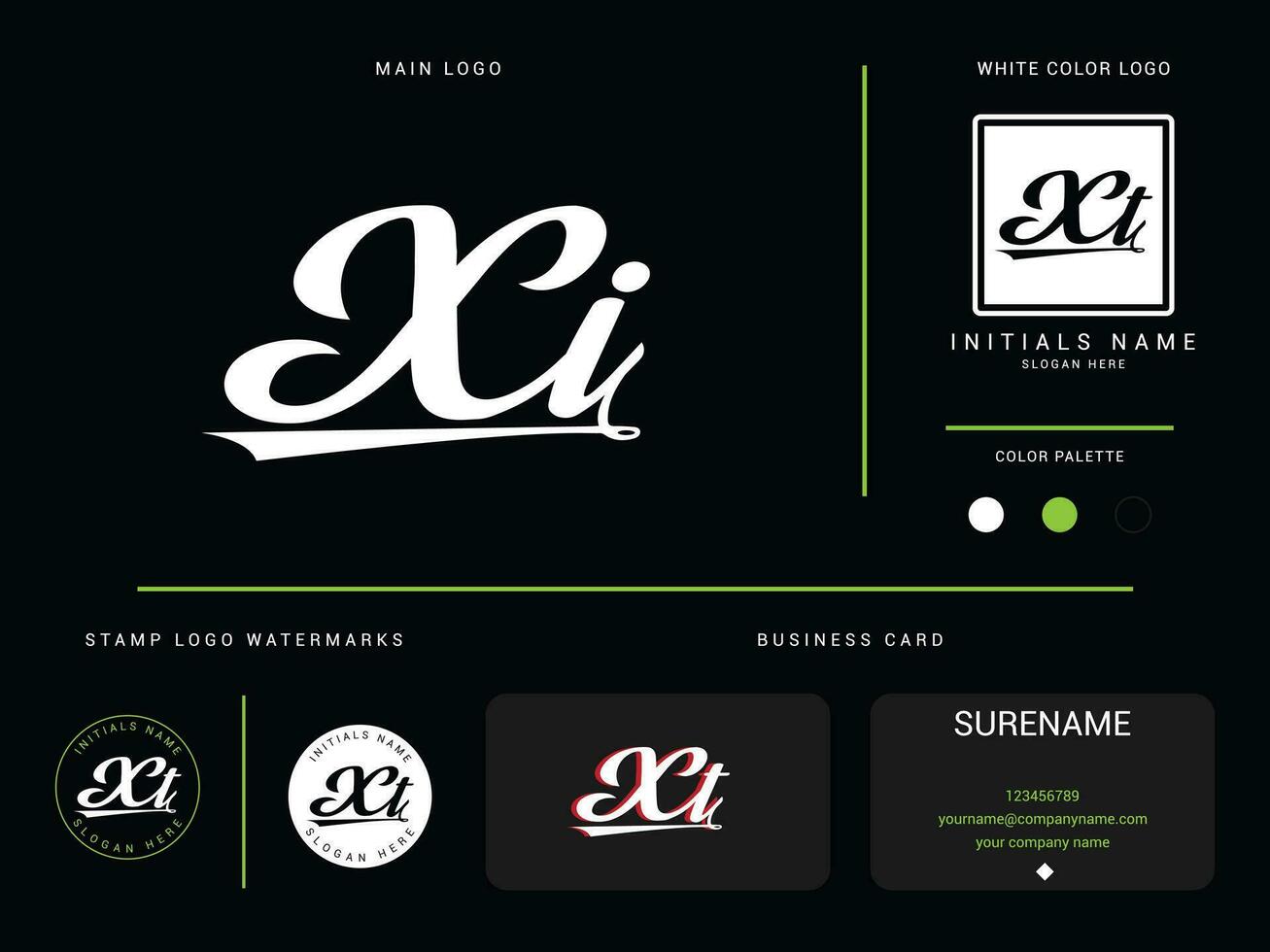 minimaliste luxe xi logo image, vêtements xi ix mode logo icône vecteur avec l'image de marque