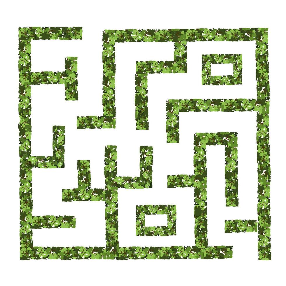 Labyrinthe jardin pour Maître des plans. Haut vue pour le architectural planifier. vecteur illustration.