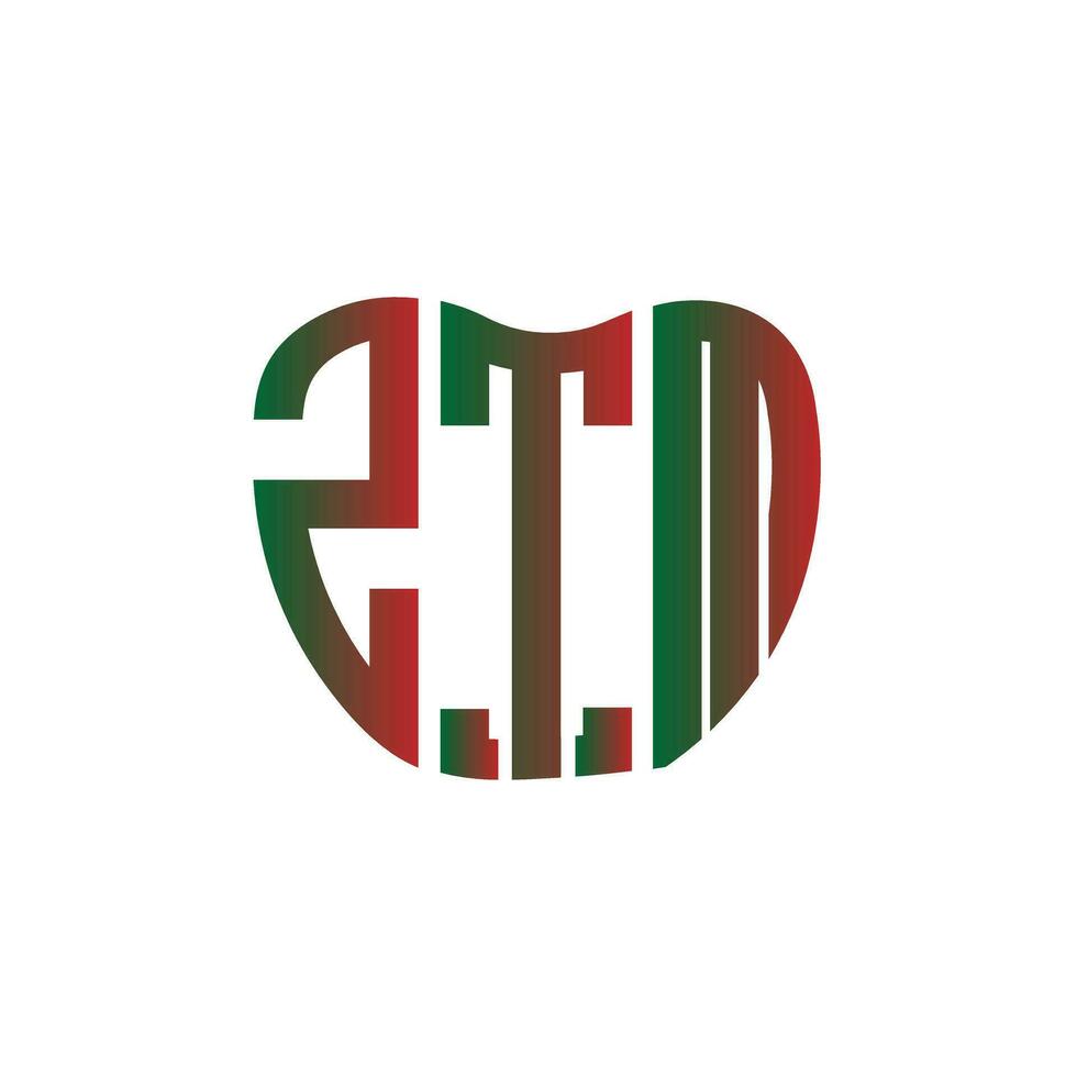 ztm lettre logo Créatif conception. ztm unique conception. vecteur