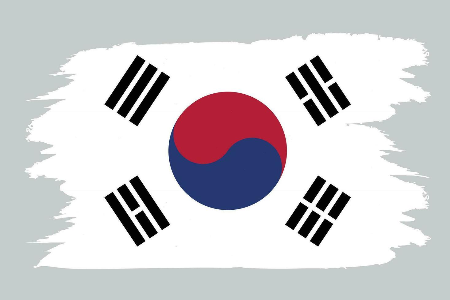 vecteur image de le Sud Corée nationale drapeau