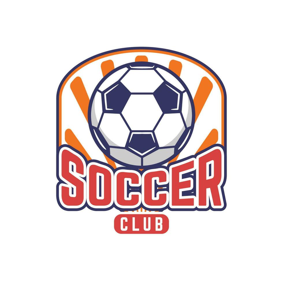 football logo ou Football club sport signe badge vecteur