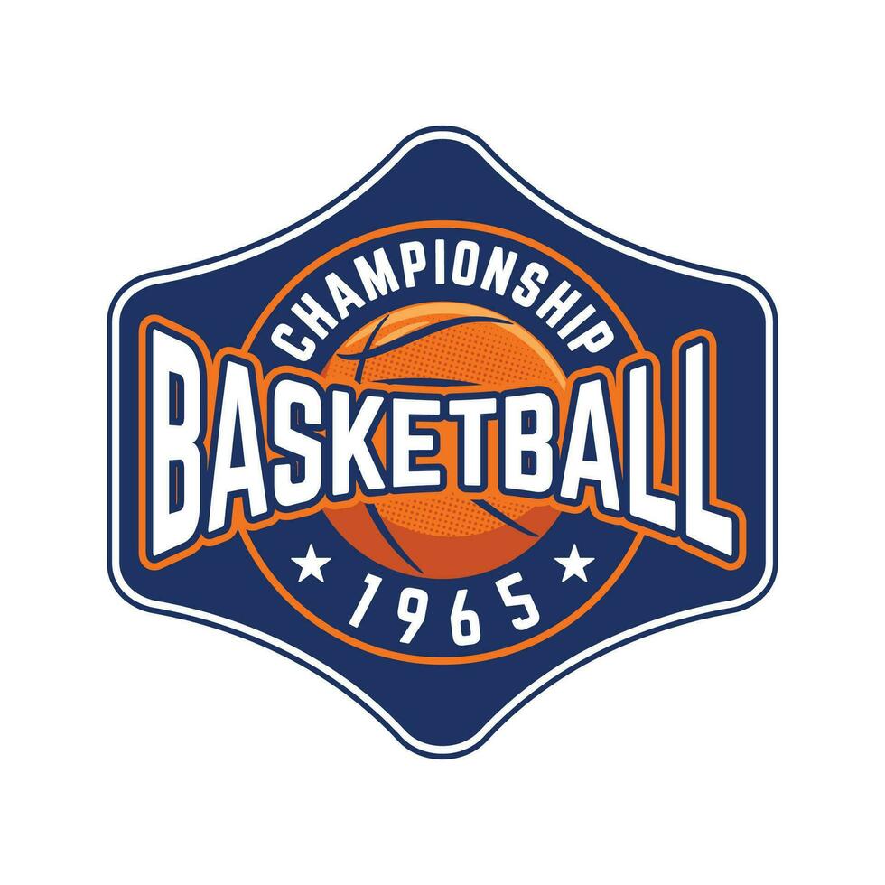 basketball club logo. basketball sport club emblème. basketball équipe vecteur