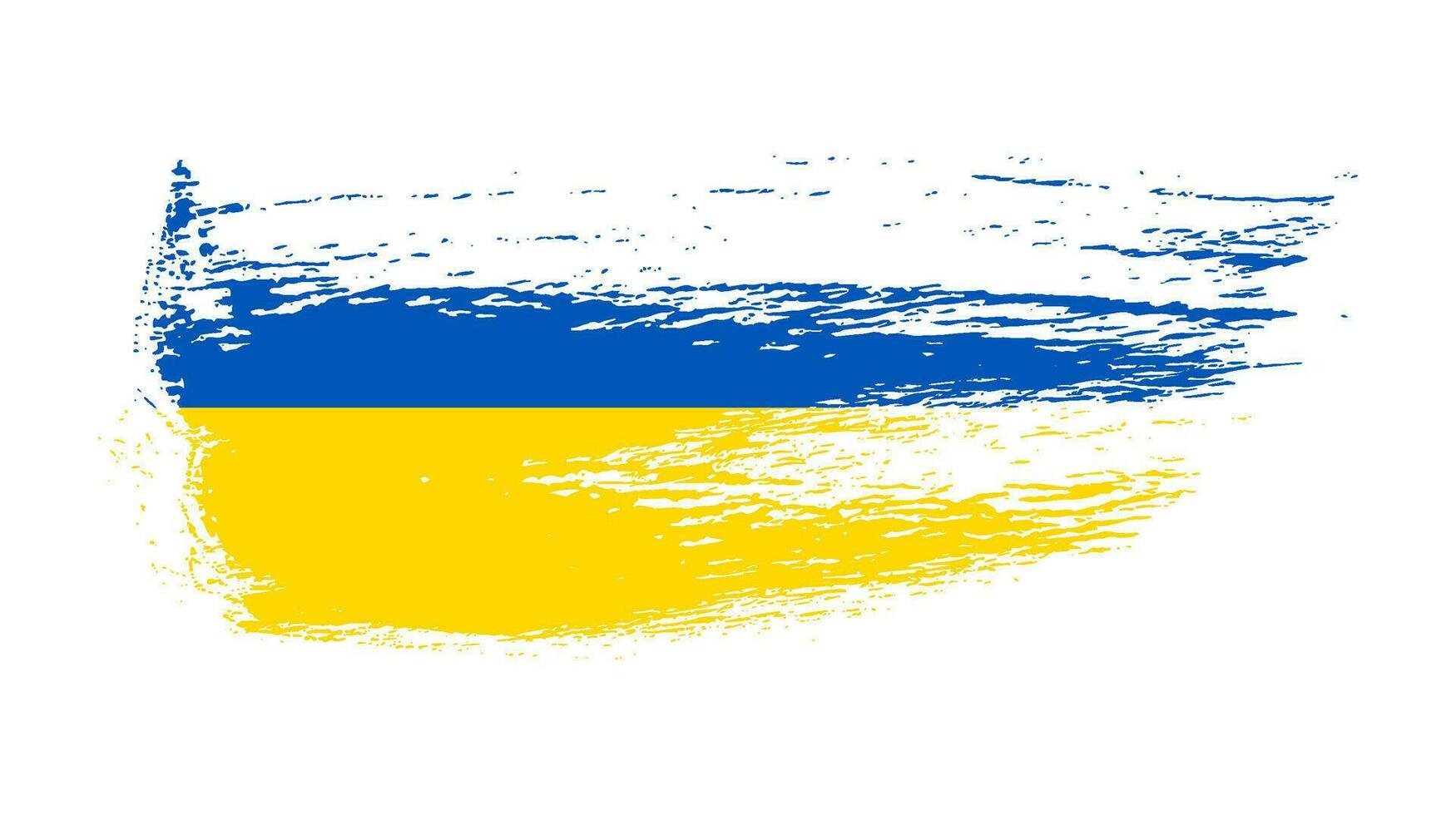 drapeau national ukrainien dans le style grunge vecteur