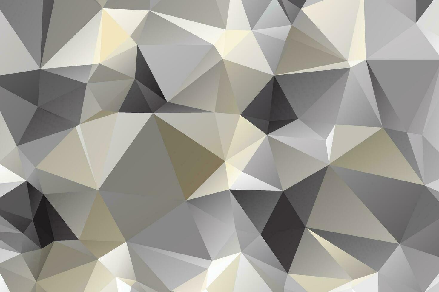 abstrait gris arrière-plan, faible poly texturé Triangle formes dans Aléatoire modèle, branché lowpoly Contexte. vecteur