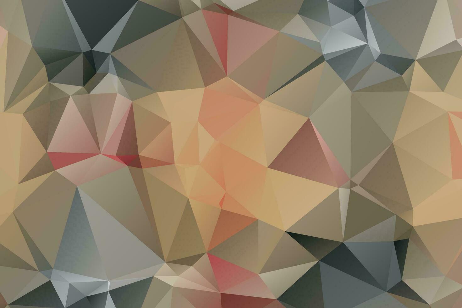 abstrait gris arrière-plan, faible poly texturé Triangle formes dans Aléatoire modèle, branché lowpoly Contexte. vecteur