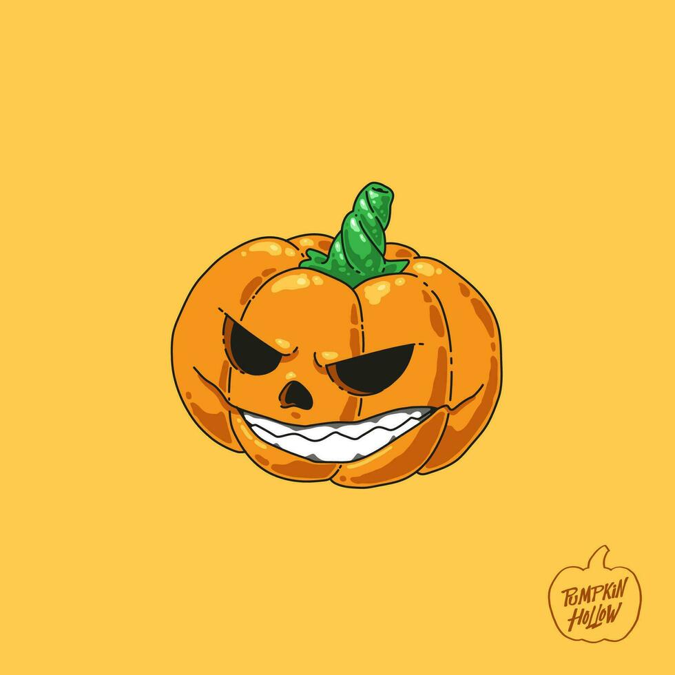 illustration vectorielle de citrouille d'halloween vecteur