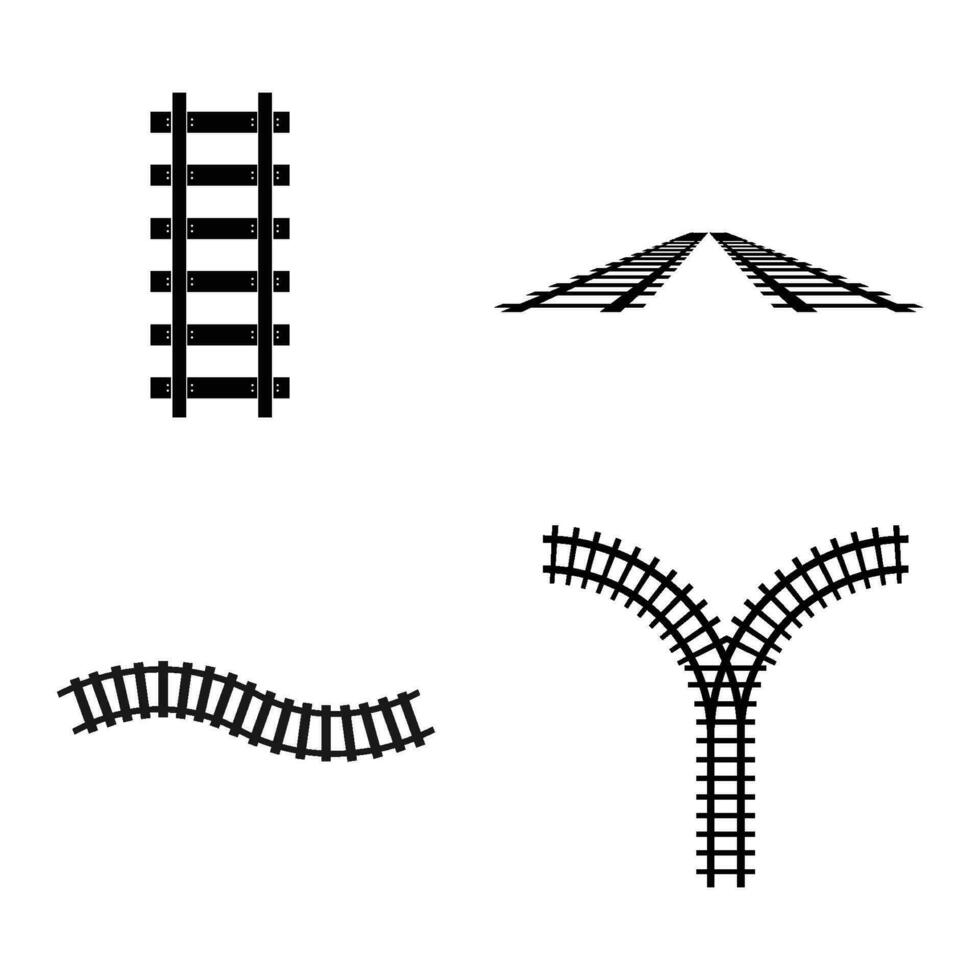 les chemins de fer train icône vecteur