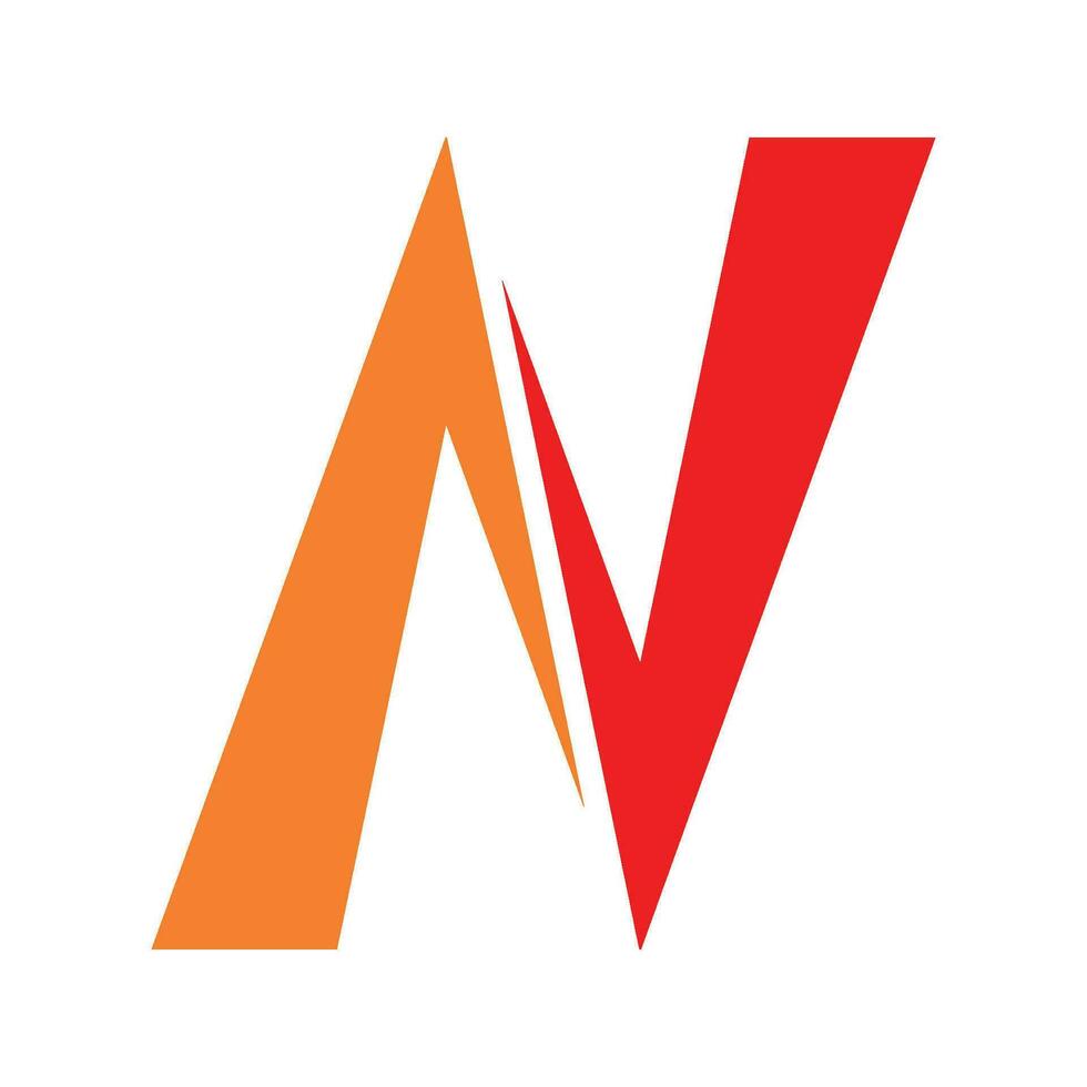 un V lettre logo vecteur
