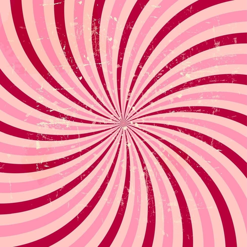fraise, fond hypnotique abstrait crème. illustration vectorielle vecteur