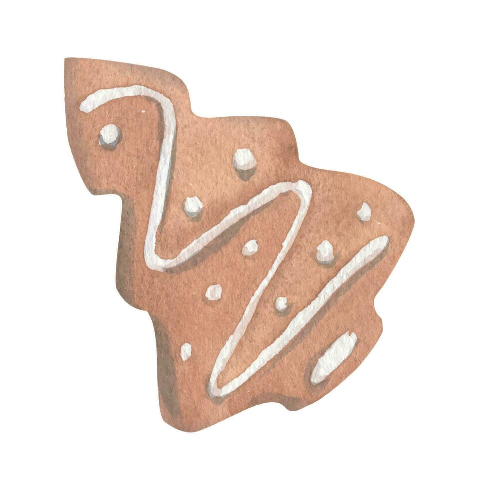 vecteur image de Noël biscuits dans aquarelle style.