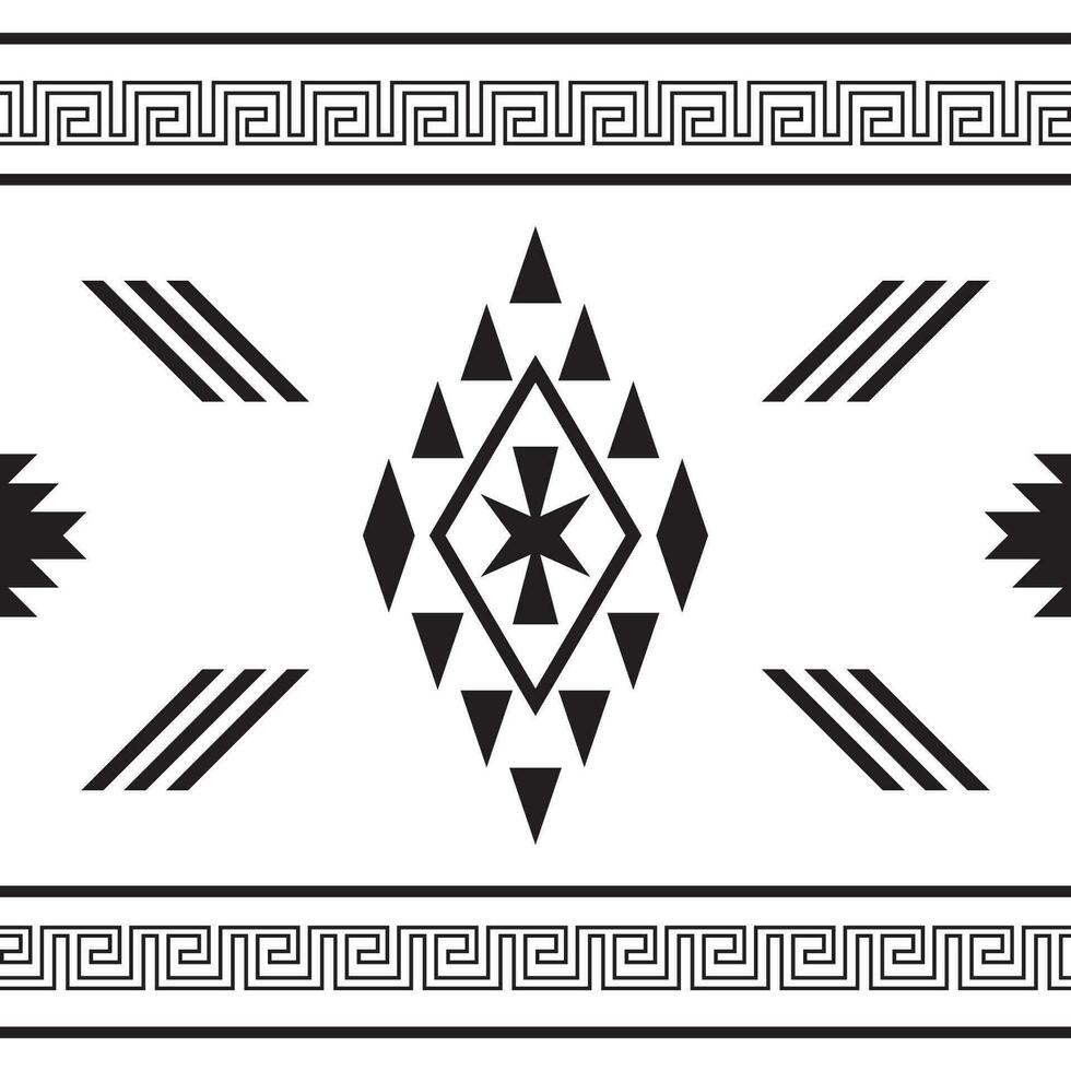 aztèque, navajo géométrique sans couture modèle. originaire de américain sud-ouest imprimer. ethnique conception fond d'écran, tissu, couverture, textile, tapis, couverture. vecteur