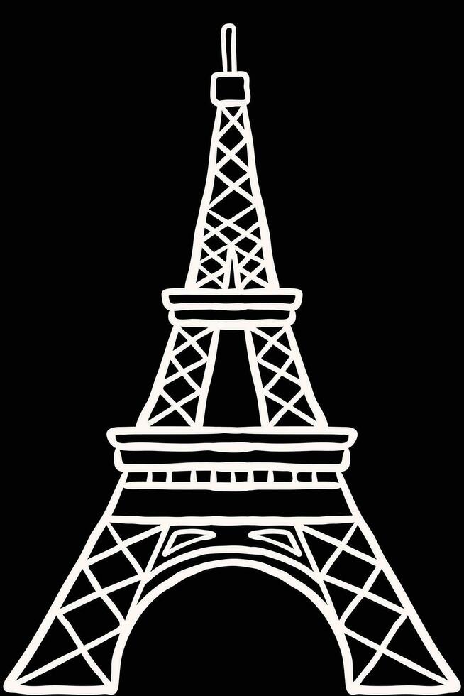 illustration de la tour eiffel vecteur