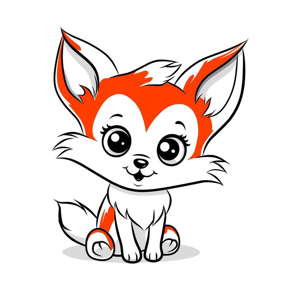 Renard clipart illustration conception sur une blanc Contexte vecteur