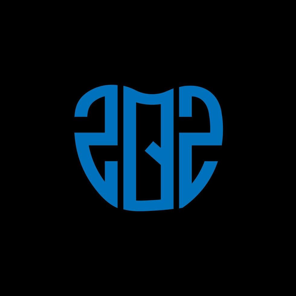 zqz lettre logo Créatif conception. zqz unique conception. vecteur